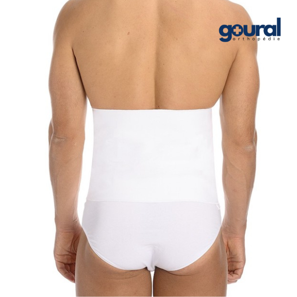 Ceinture de maintien abdominale pur coton non élastique