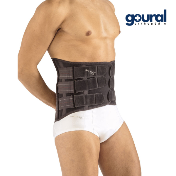 Reinforced lumbar belt 32 cm 100% cotton on the skin