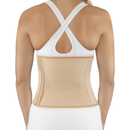 Ceinture de maintien abdominale avec zone de découpe pour stomie avec plastron StomaCare