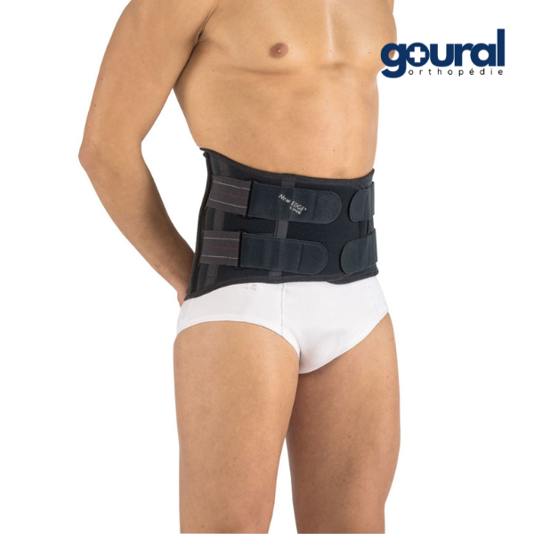 Reinforced lumbar belt 27 cm 100% cotton on the skin