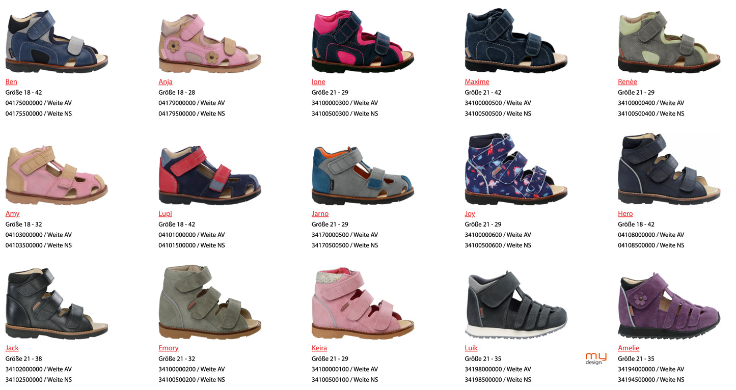 Chaussures thérapeutiques pédiatriques anti-varus