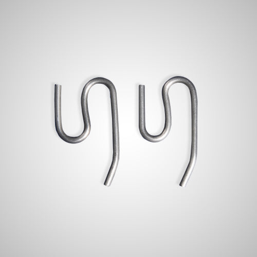 Crochets en métal en "S" pour releveurs de pied à élastique (2 paires)