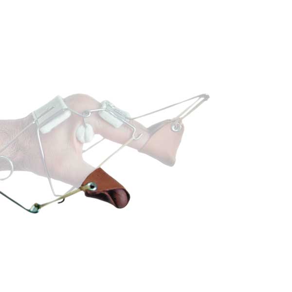 Support dynamique pour mise en extension du pouce