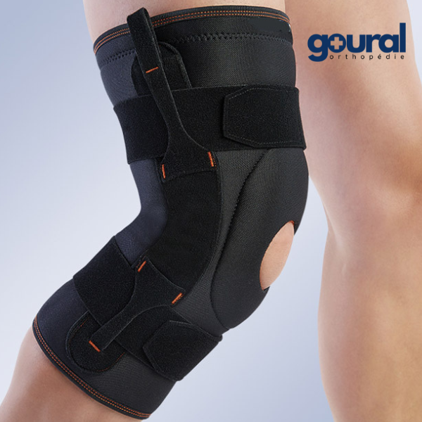 Genu-Tex knee brace with bicentric joints