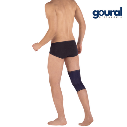 Genouillère ligamentaire à fenêtre rotulienne