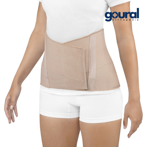 Ultra-thin and lightweight lumbar support belt