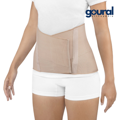 Ultra-thin and lightweight lumbar support belt