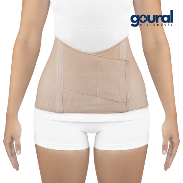 Ultra-thin and lightweight lumbar support belt