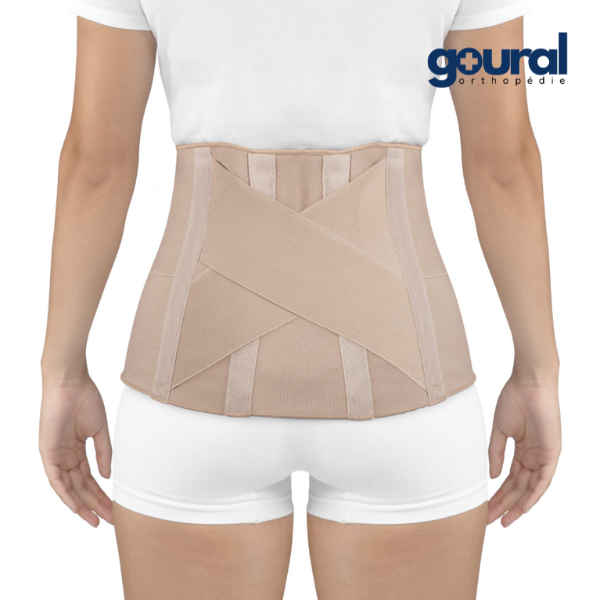 Ultra-thin and lightweight lumbar support belt