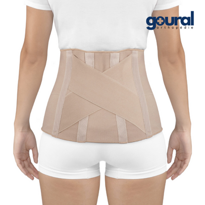 Ultra-thin and lightweight lumbar support belt