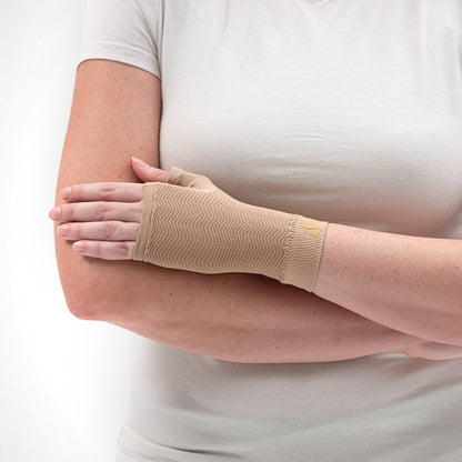 Mitaine compressive pour lymphœdème des membres supérieurs (classe II -23/32 mmHg)