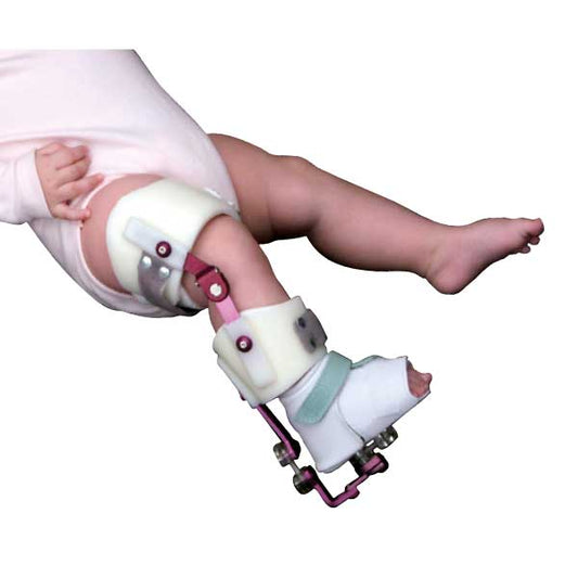 Orthèse de correction multi-directionnelle pour le membre inférieur du bébé Clubax