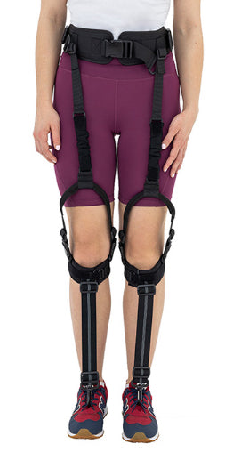 Releveur de pied et orthèse lanceur de jambe pour atteintes neurologiques Dual