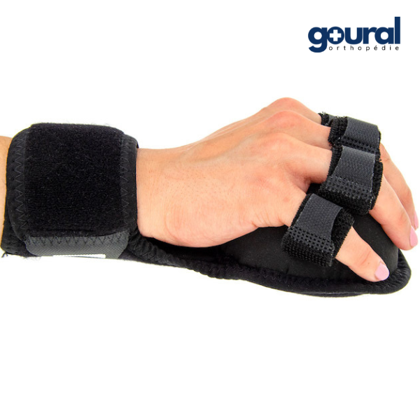 ABS hand orthosis and individual finger positioning version with wrist