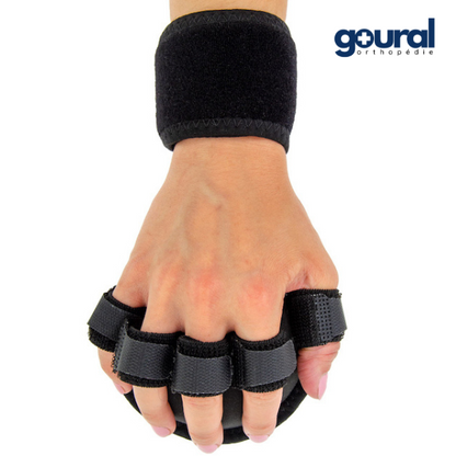 ABS hand orthosis and individual finger positioning version with wrist