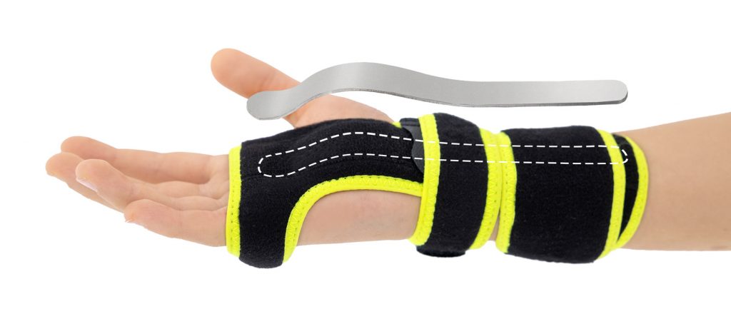 Orthèse d'immobilisation du poignet pédiatrique