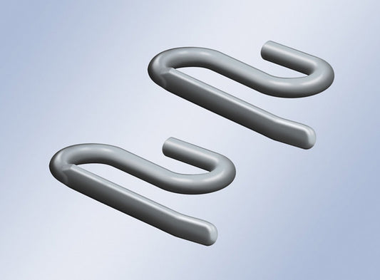 Crochets en métal en "S" pour releveur de pied Boxia et RDP