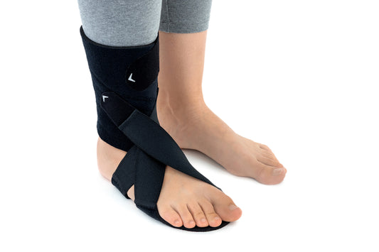 Releveur de pied avec 4 rappels élastiques croisés