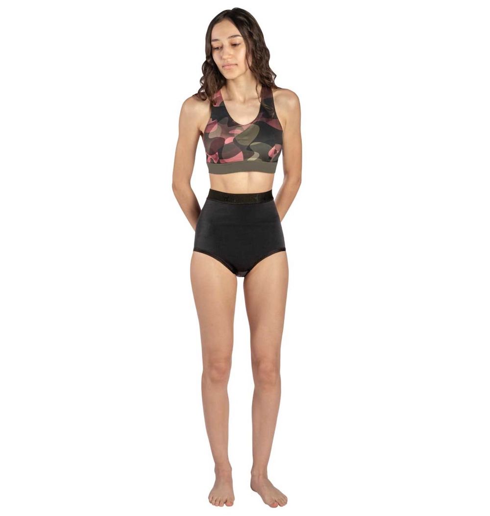 Slip-gaine femme de maintien abdominal micro-fibre
