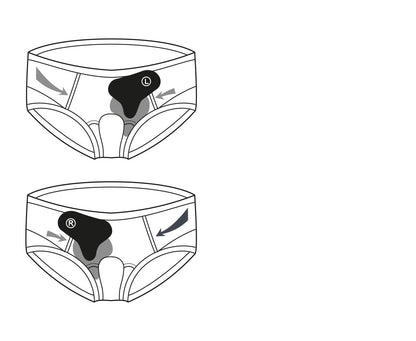 Slip-bandage herniaire Erniablock Slim pression forte (cuisses fines ou maigres)