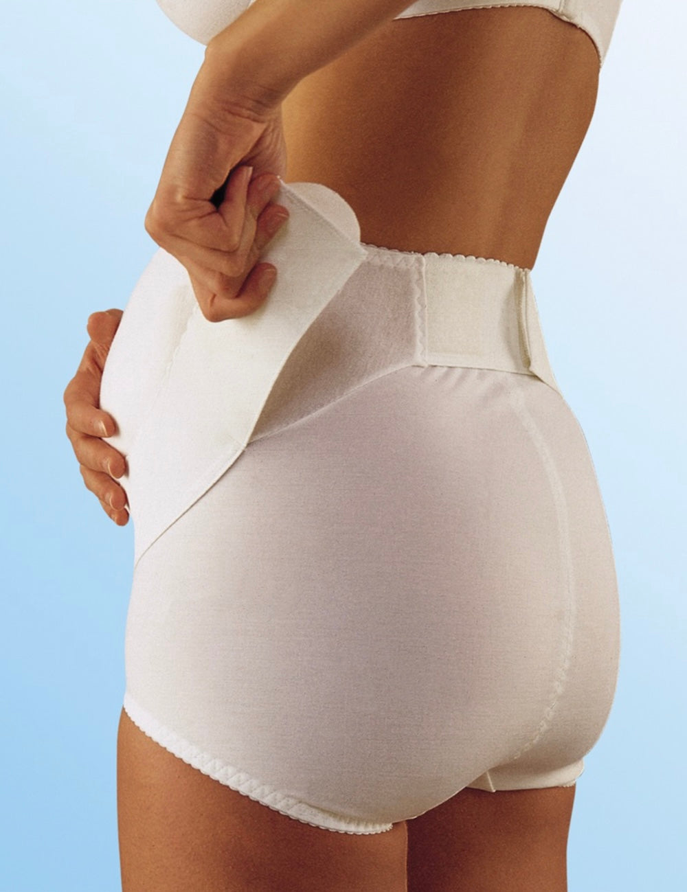 Slip de maintien abdominal réglable en tension pour femme enceinte ou ventres forts