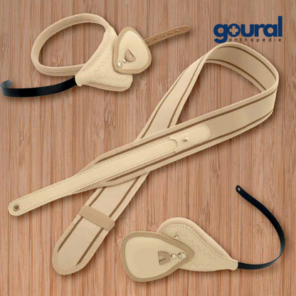 Combi hernia truss for bilateral inguinal hernia reduction