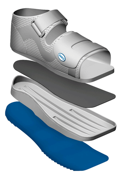 Relief Dual Chaussure de décharge partielle du pied tige basse