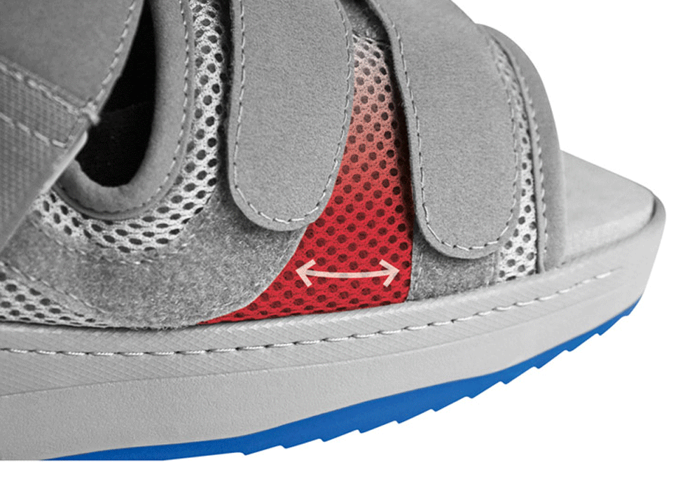 Relief Dual Chaussure de décharge partielle du pied tige basse