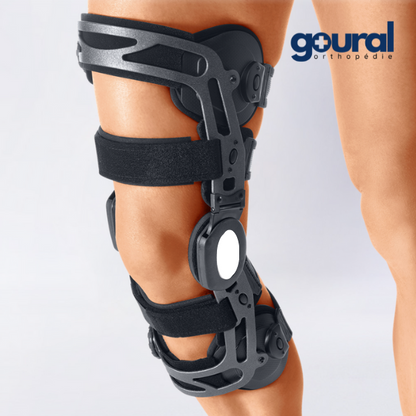 Knee brace indicated for gonarthrosis (osteoarthritis of the knee) Genudyn OA